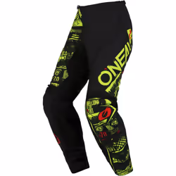 Oneal Element Attack Pantaloni Motocross, nero-giallo, dimensione 38 per uomo