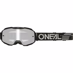 Oneal B-10 Solid Occhiali da motocross, nero per uomo