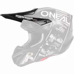 Oneal 5Series Polyacrylite Attack Casco Peak, nero-bianco per uomo