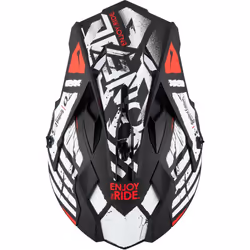 Oneal 2Series Glitch Casco Motocross, nero-bianco, dimensione S per uomo