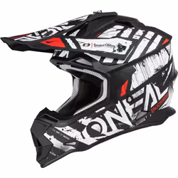 Oneal 2Series Glitch Casco Motocross, nero-bianco, dimensione XL per uomo