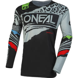 Oneal Mayhem Wild Maglia Motocross Giovanile, nero-grigio, dimensione L