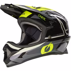 Oneal Sonus Split V.23 Casco Downhill, nero-giallo, dimensione XL per uomo