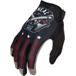 Oneal Mayhem Nanofront Piston Guanti motocross, nero-bianco-rosso, dimensione S per uomo