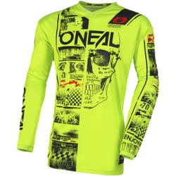 Oneal Element Attack Maglia Motocross Giovanile, nero-giallo, dimensione L