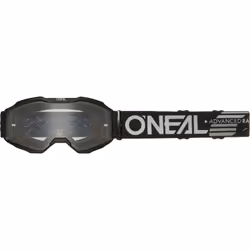 Oneal B-10 Solid Clear Occhiali da motocross per bambini, nero