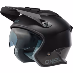 Oneal Volt Solid Casco di prova, nero, dimensione M per uomo