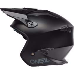 Oneal Volt Solid Casco di prova, nero, dimensione M per uomo