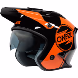 Oneal Volt Corp Casco di prova, nero-arancione, dimensione XS per uomo