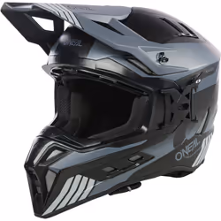 Oneal EX-SRS Hitch Casco Motocross, nero-grigio, dimensione XS per uomo