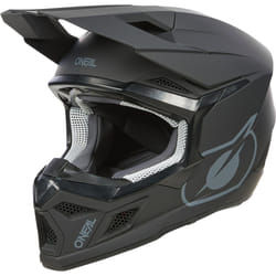 Oneal 3SRS Solid Casco Motocross, nero, dimensione L per uomo