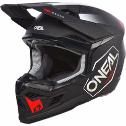 Oneal 3SRS Hexx Casco Motocross Nero/Bianco/Rosso, nero-bianco-rosso, dimensione XL per uomo