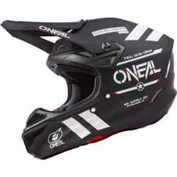 Oneal 5SRS Polyacrylite Warhawk Casco da motocross, nero-bianco, dimensione M per uomo