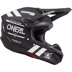Oneal 5SRS Polyacrylite Warhawk Casco da motocross, nero-bianco, dimensione M per uomo