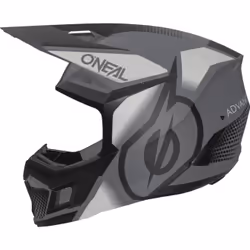 Oneal 3SRS Vision Casco Motocross, nero-grigio, dimensione 2XL per uomo