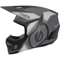 Oneal 3SRS Vision Casco Motocross, nero-grigio, dimensione 2XL per uomo