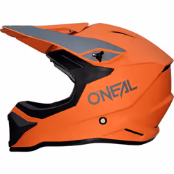 Oneal 1SRS Solid Casco Motocross, arancione, dimensione L per uomo