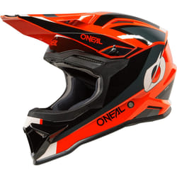 Oneal 1SRS Stream Casco da motocross per bambini, nero-rosso, dimensione XL