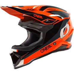 Oneal 1SRS Stream Casco da motocross per bambini, nero-rosso, dimensione XL
