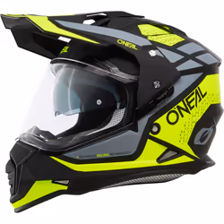 Oneal Sierra R Casco Motocross, nero-giallo, dimensione S per uomo