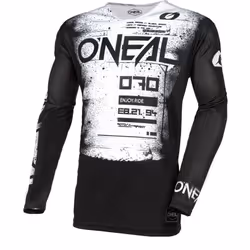 Oneal Mayhem Scarz Maglia Motocross, nero-bianco, dimensione L per uomo