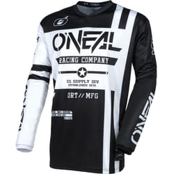 Oneal Element Warhawk Maglia Motocross, nero-bianco, dimensione S per uomo