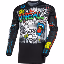 Oneal Element Rancid Maglia Motocross nera/multicolore, nero-multicolore, dimensione L per uomo - Vista aggiuntiva 2