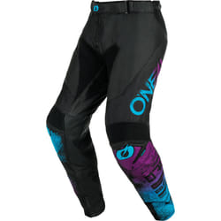 Oneal Mayhem Scarz Pantaloni da motocross, nero-blu-porpora, dimensione 40 per uomo