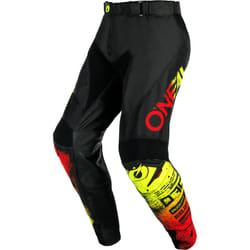 Oneal Mayhem Scarz Pantaloni da motocross, nero-rosso-giallo, dimensione 38 per uomo
