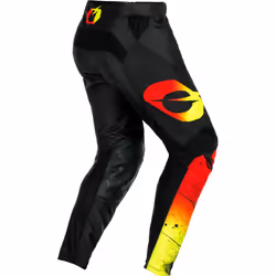 Oneal Mayhem Scarz Pantaloni da motocross, nero-rosso-giallo, dimensione 38 per uomo