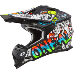 Oneal 2SRS Rancid Casco Motocross multicolore, multicolore, dimensione L per uomo