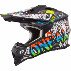 Oneal 2SRS Rancid Casco Motocross multicolore, multicolore, dimensione XL per uomo