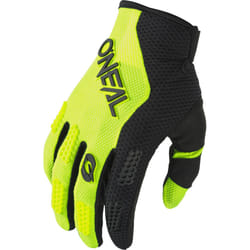 Oneal Element Racewear Guanti da motocross per bambini, nero-giallo, dimensione XS