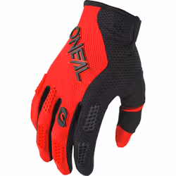 Oneal Element Racewear Guanti da motocross per bambini, nero-rosso, dimensione M