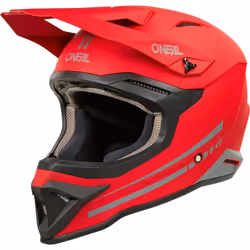 Oneal 1SRS Solid Casco da motocross, rosso, dimensione M per uomo
