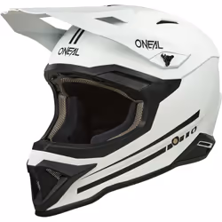 Oneal 1SRS Solid Casco da motocross, bianco, dimensione XL per uomo