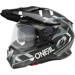 Oneal D-SRS Square V.25 Casco da motocross, nero-grigio-bianco, dimensione L per uomo
