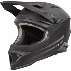 Oneal 1SRS Solid Casco da motocross per bambini, nero, dimensione 48