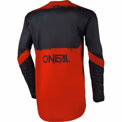 Oneal Element Shocker Maglia da motocross, nero-rosso, dimensione L per uomo