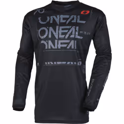 Oneal Element Static Maglia da motocross, nero-grigio, dimensione L per uomo