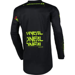 Oneal Element Static Maglia da motocross, nero-giallo, dimensione S per uomo