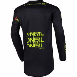 Oneal Element Static Maglia da motocross, nero-giallo, dimensione L per uomo