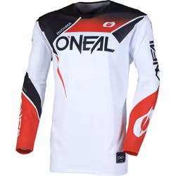 Oneal Hardwear Air Slam Maglia da motocross, nero-bianco-rosso, dimensione L per uomo