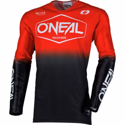 Oneal Mayhem Hexx Maglia da motocross, nero-rosso, dimensione 2XL per uomo