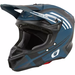 Oneal 5SRS Polyacrylite Spike Casco da motocross, bianco-blu, dimensione 2XL per uomo