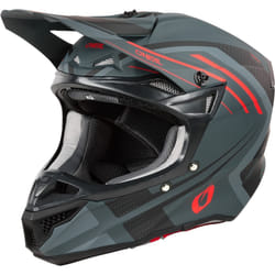 Oneal 5SRS Polyacrylite Spike Casco da motocross, grigio-rosso, dimensione M per uomo