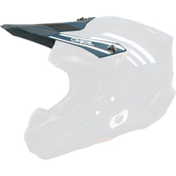 Oneal 5SRS Polyacrylite Spike Visiera del casco, bianco-turchese-blu per uomo