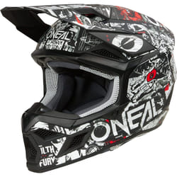 Oneal 3SRS Attack Casco da motocross, nero-bianco, dimensione M per uomo