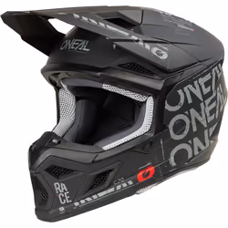 Oneal 3SRS Static Casco da motocross, nero-grigio, dimensione M per uomo