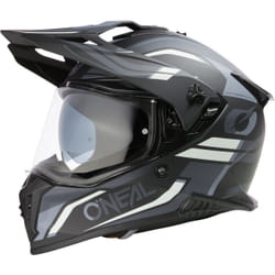 Oneal A-SRS Spike Casco da motocross, nero-grigio-bianco, dimensione XL per uomo